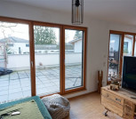 großes WoZi und Dachterrasse