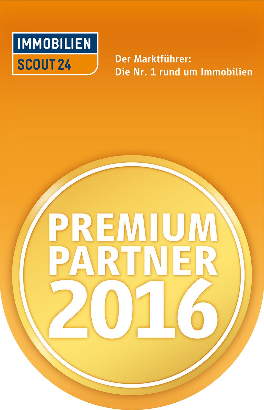 Immobilienscout24 PREMIUM-PARTNER 2016 Immobilienscout24 PREMIUM-PARTNER 2016